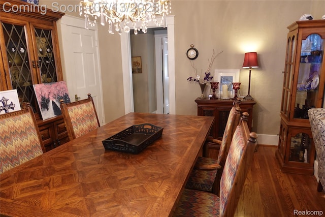 341 W Oakridge St W, Ferndale, MI 48220 - dining room with a chandelier and wood finished floors
