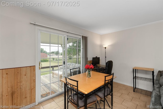 1046 Stonehenge Rd, Flint, MI 48532 - dining area with light tile patterned flooring