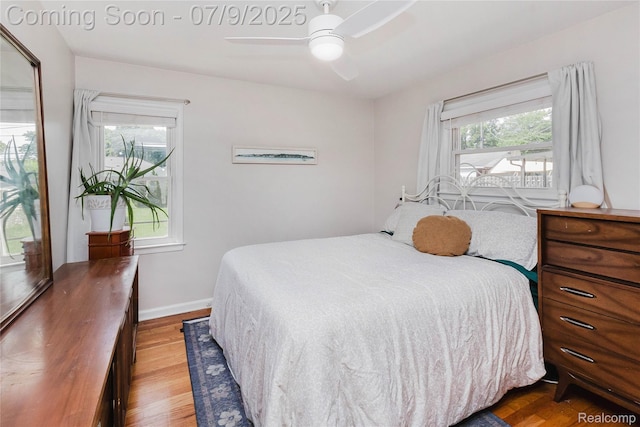 437 Normandy Rd, Royal Oak, MI 48073 - bedroom featuring wood finished floors and a ceiling fan
