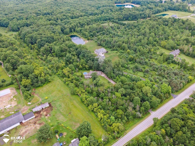 7266 Dodge Rd, Montrose, MI 48457 - aerial view of property's location with a heavily wooded area