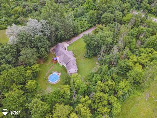 7266 Dodge Rd, Montrose, MI 48457 - bird's eye view of a forest