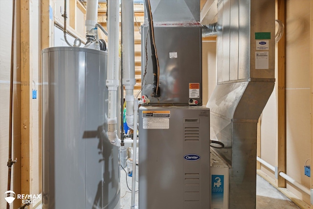 7266 Dodge Rd, Montrose, MI 48457 - utilities featuring water heater and heating unit