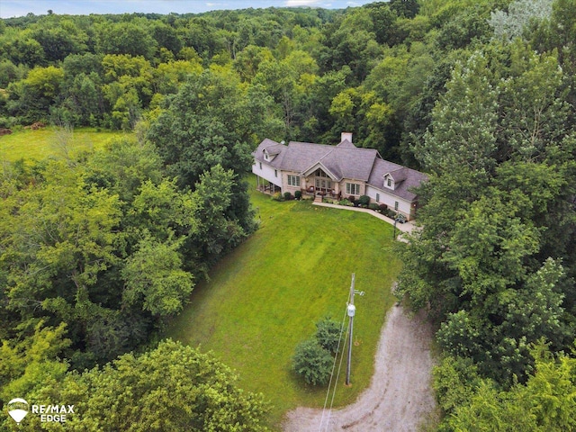 7266 Dodge Rd, Montrose, MI 48457 - view of subject property with a heavily wooded area