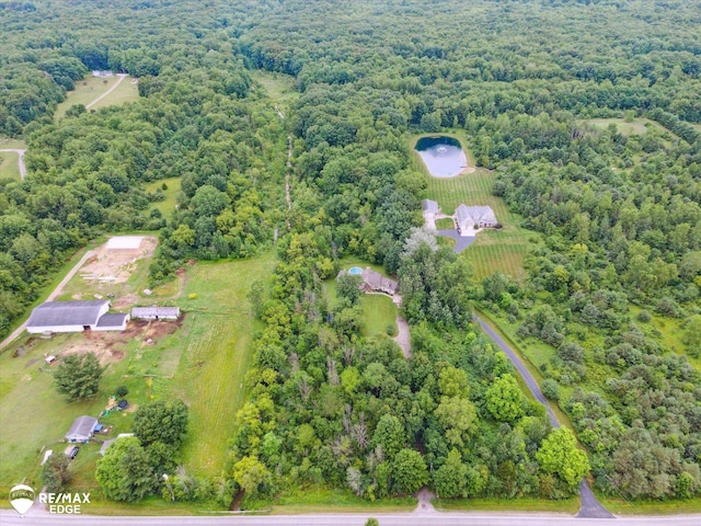 7266 Dodge Rd, Montrose, MI 48457 - aerial view of a heavily wooded area
