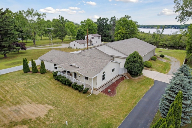 10224 Rexford Rd, Grass Lake, MI 49240 - view from above of property with a large body of water and a tree filled landscape