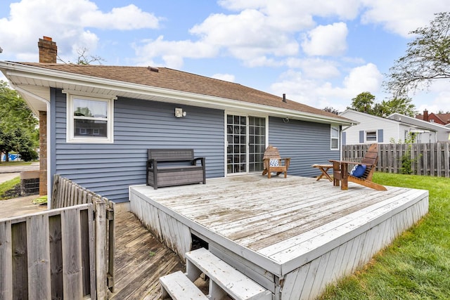723 S Bowen St, Jackson, MI 49203 - view of wooden terrace