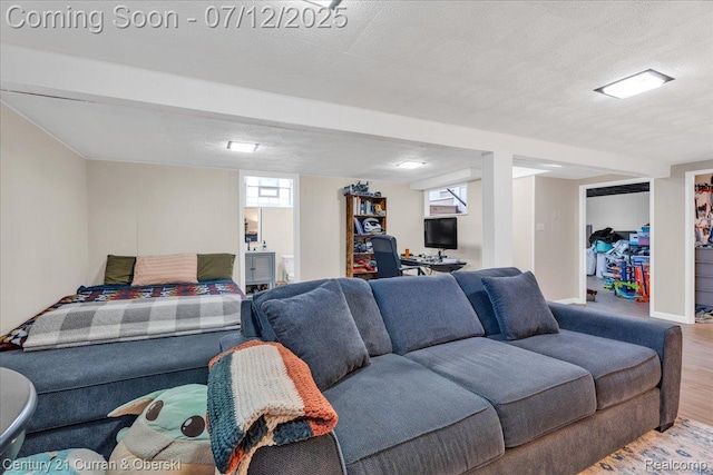 23139 Deziel St, Saint Clair Shores, MI 48082 - living area featuring wood finished floors and baseboards