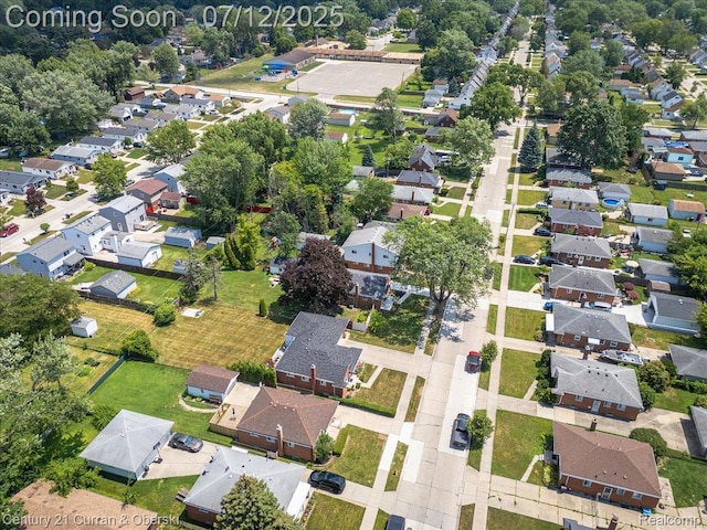 23139 Deziel St, Saint Clair Shores, MI 48082 - aerial view of property and surrounding area with nearby suburban area