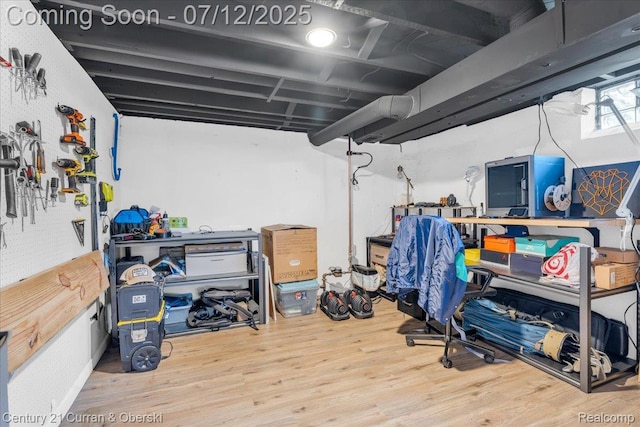 23139 Deziel St, Saint Clair Shores, MI 48082 - basement with wood finished floors