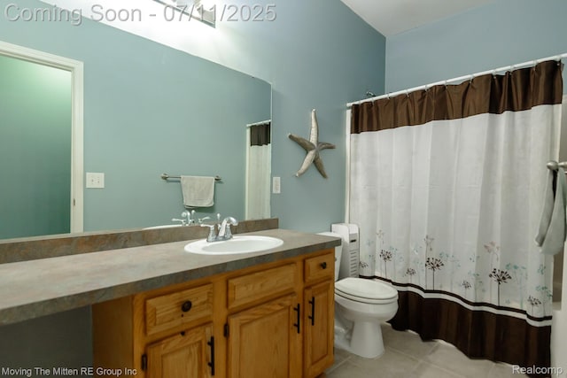 231 Main St, Belleville, MI 48111 - bathroom featuring tile patterned flooring and vanity