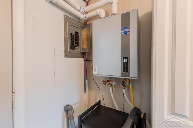 1312 Bayliss St, Midland, MI 48640 - utilities with water heater and electric panel