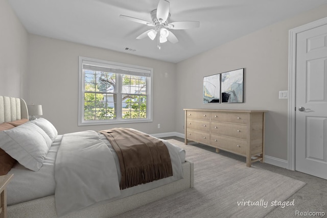 4350 Pine Ridge Ct, Ann Arbor, MI 48105 - bedroom featuring carpet floors and a ceiling fan