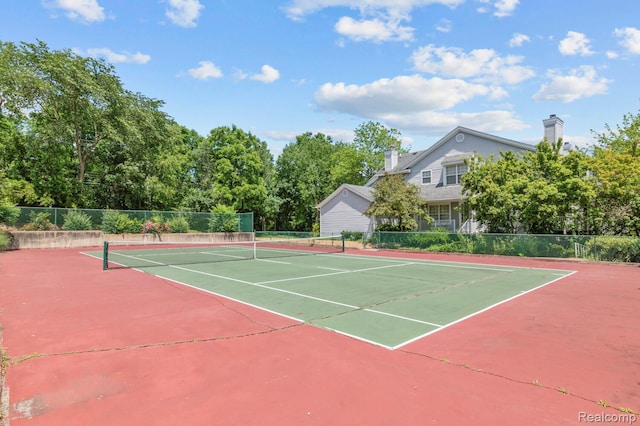 4350 Pine Ridge Ct, Ann Arbor, MI 48105 - view of tennis court featuring community basketball court