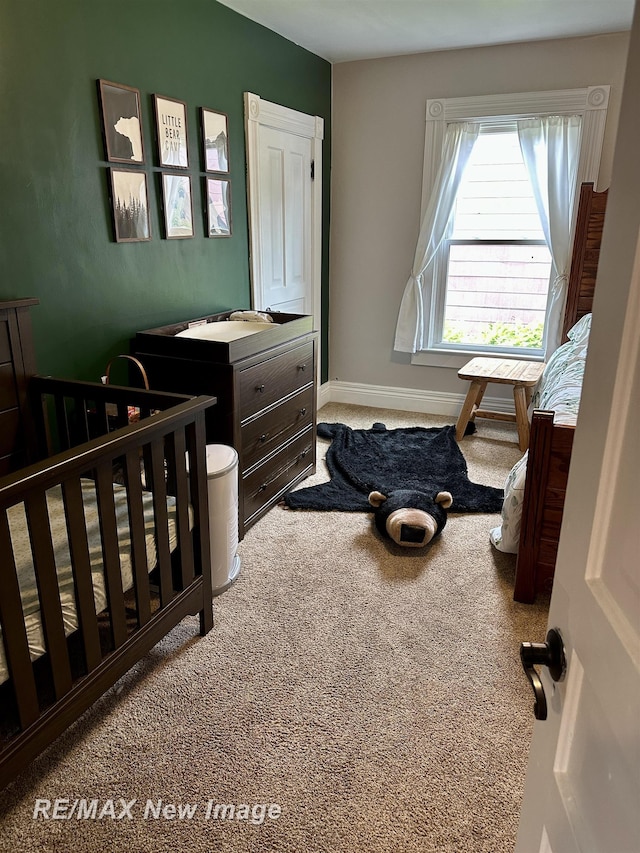 419 N Birney St, Bay City, MI 48708 - carpeted bedroom with baseboards