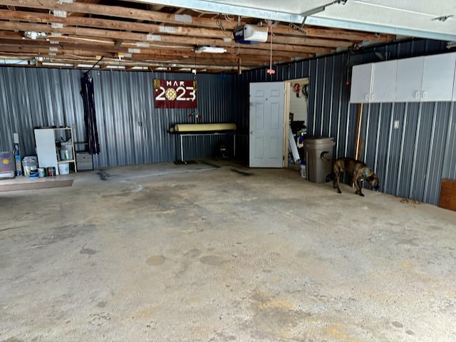 12141 Lawrence Rd, Brooklyn, MI 49230 - garage with a garage door opener