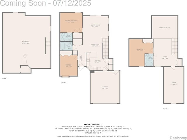 1435 Sunset Blvd, Flint, MI 48507 - view of property floor plan