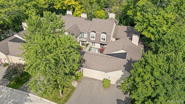 1125 Meadowglen Ct, Bloomfield Hills, MI 48304 - view from above of property