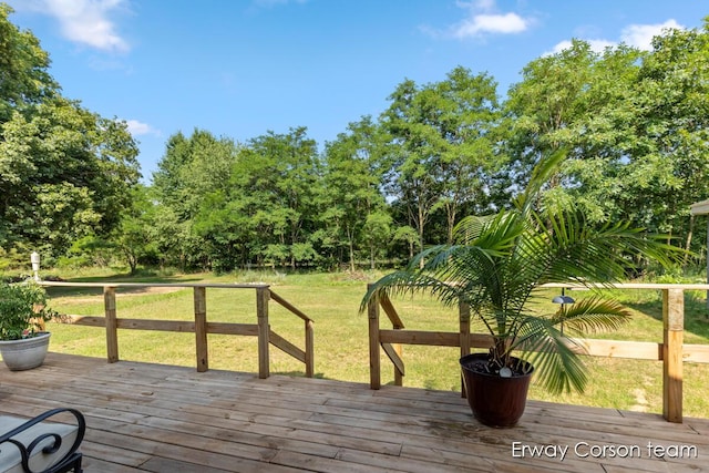 5599 Marsh Rd, Shelbyville, MI 49344 - wooden deck with a lawn