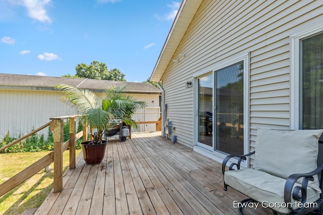 5599 Marsh Rd, Shelbyville, MI 49344 - view of wooden terrace