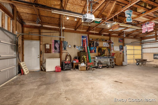 5599 Marsh Rd, Shelbyville, MI 49344 - garage with a garage door opener