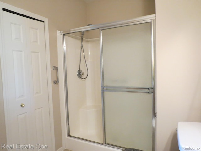 3153 Kneeland Cir, Howell, MI 48843 - full bath with a stall shower and a closet