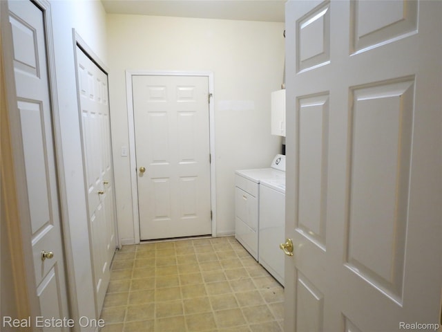 3153 Kneeland Cir, Howell, MI 48843 - washroom featuring independent washer and dryer and cabinet space