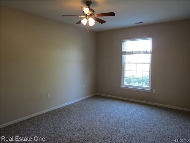 3153 Kneeland Cir, Howell, MI 48843 - empty room featuring ceiling fan and carpet