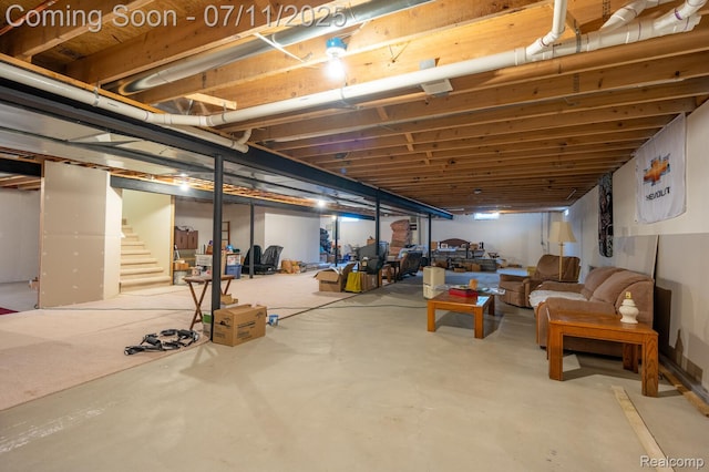 13823 Blue Beech Ln, Shelby Twp, MI 48315 - finished basement featuring stairs