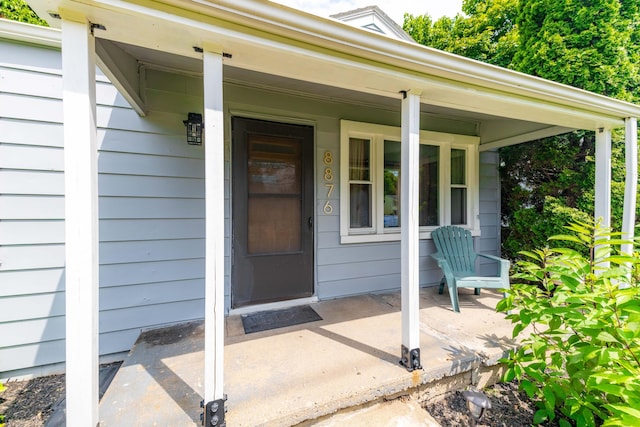 8876 Sheldon Rd, Plymouth, MI 48170 - property entrance featuring a porch