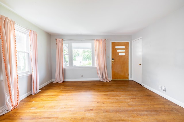 8876 Sheldon Rd, Plymouth, MI 48170 - entrance foyer with baseboards and light wood-style floors