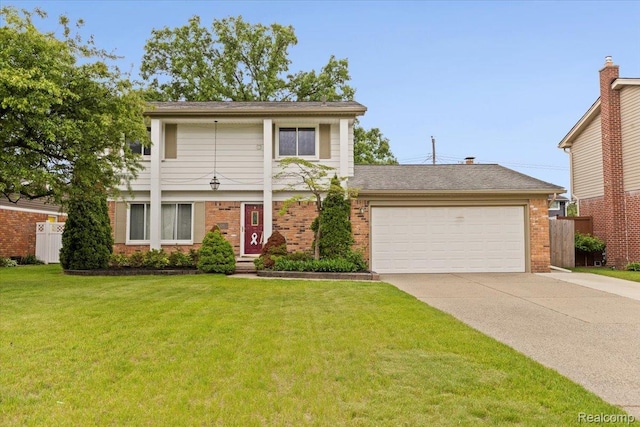 12360 Moers Dr, Sterling Heights, MI 48313 - traditional home featuring brick siding, a garage, and concrete driveway