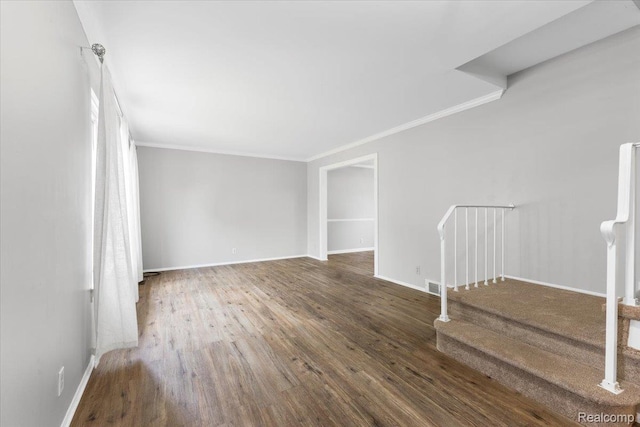 12360 Moers Dr, Sterling Heights, MI 48313 - empty room with crown molding and wood finished floors