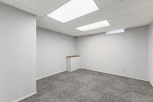12360 Moers Dr, Sterling Heights, MI 48313 - empty room with a drop ceiling and carpet