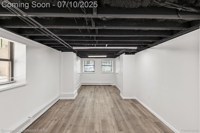 120 Seward St Unit U2, Detroit, MI 48202 - basement with wood finished floors and baseboards