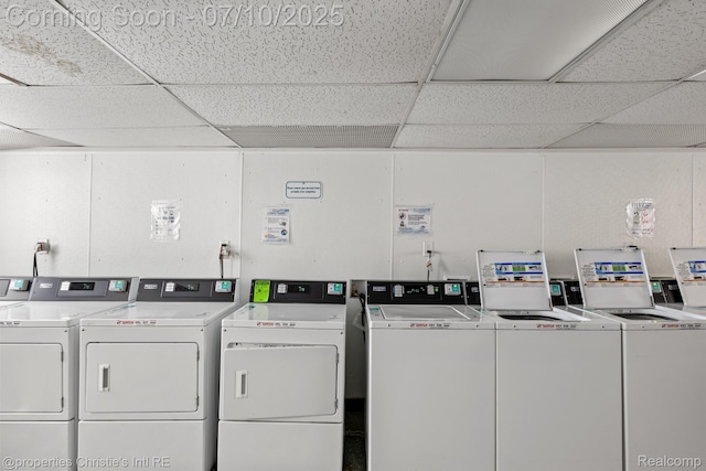 120 Seward St Unit U2, Detroit, MI 48202 - communal laundry room with washing machine and clothes dryer