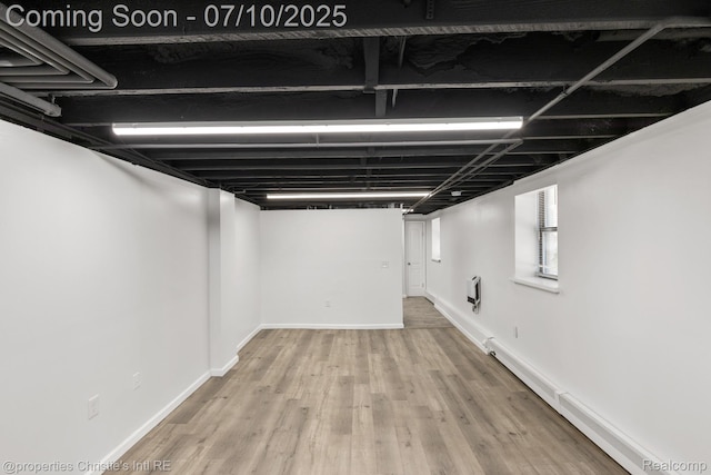 120 Seward St Unit U2, Detroit, MI 48202 - basement with wood finished floors and baseboards