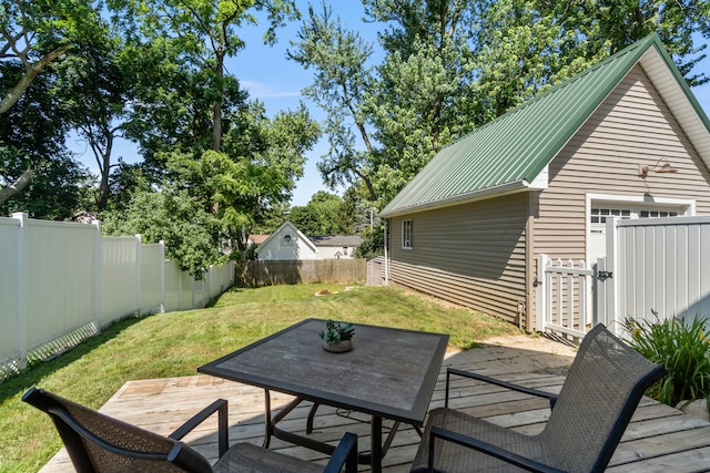 716 17th St, Jackson, MI 49203 - view of fenced backyard
