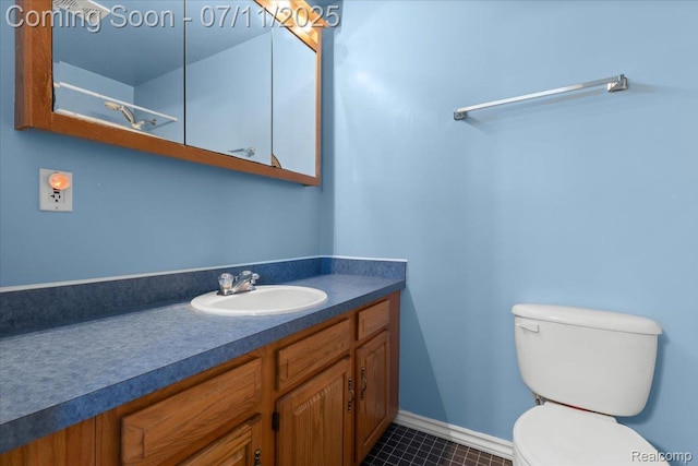 3070 10th St, Monroe, MI 48162 - bathroom with vanity and tile patterned flooring