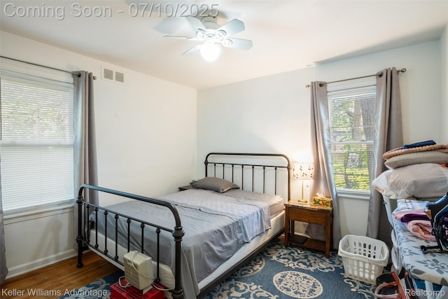 15326 Brookfield St, Livonia, MI 48154 - bedroom featuring wood finished floors and ceiling fan