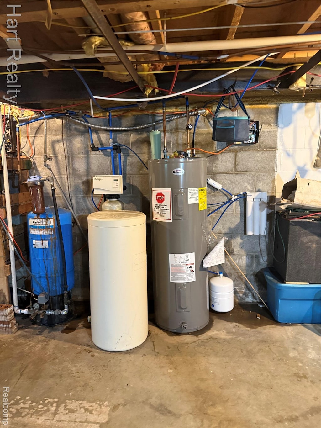 3571 Sandusky Rd, Peck, MI 48466 - utility room with electric water heater