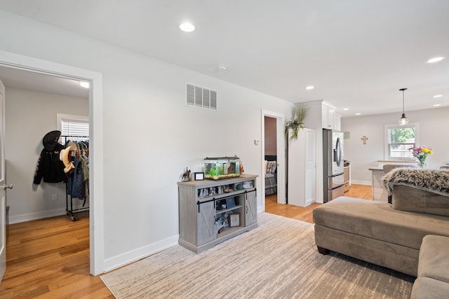 10637 Portage Rd, Portage, MI 49002 - living area with recessed lighting and light wood-style flooring