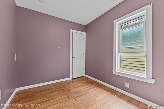 22 W Henry St, River Rouge, MI 48218 - empty room featuring baseboards and light wood-style flooring