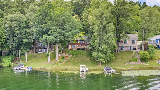 263 Westshore Dr, Jerome, MI 49249 - aerial view of property and surrounding area featuring a large body of water