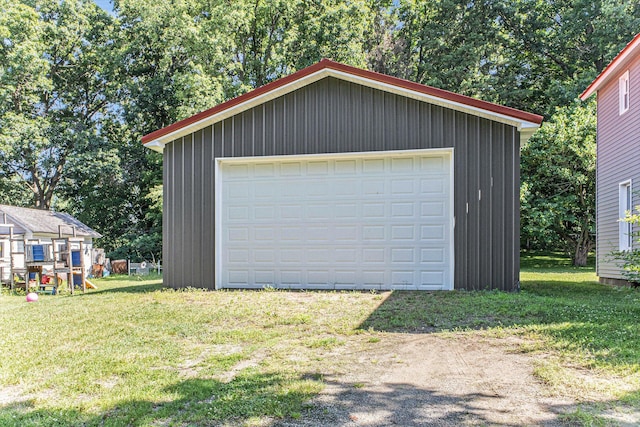 617 E Thorn St, Hastings, MI 49058 - view of detached garage