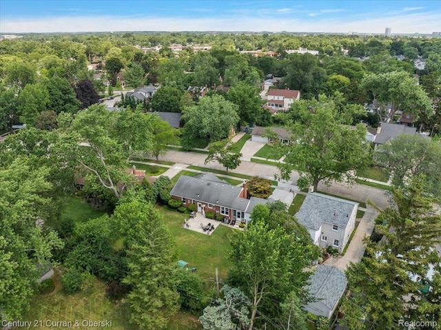 4151 Seminole Dr, Royal Oak, MI 48073 - aerial overview of property's location with nearby suburban area