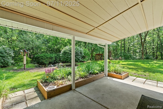 4217 Link Ave, Brighton, MI 48114 - view of patio with a garden