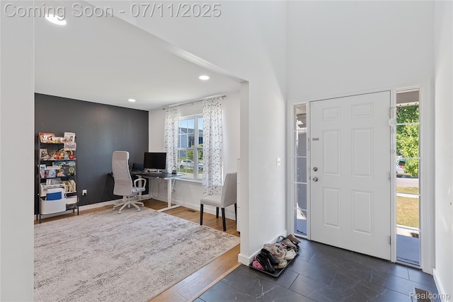 6649 Maplelawn Dr, Ypsilanti, MI 48197 - foyer with recessed lighting and baseboards