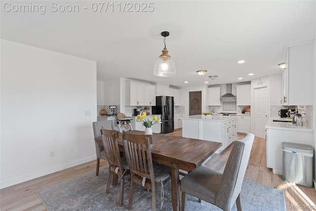 6649 Maplelawn Dr, Ypsilanti, MI 48197 - dining room with light wood-type flooring and recessed lighting