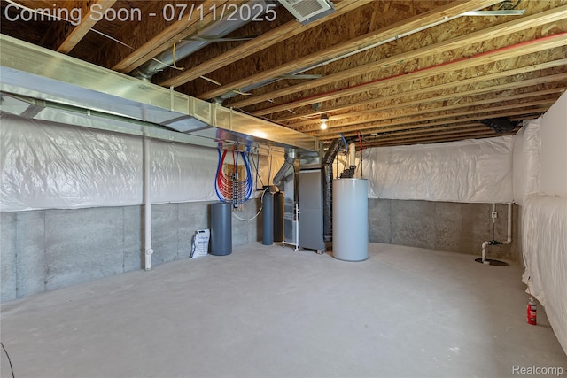 6649 Maplelawn Dr, Ypsilanti, MI 48197 - unfinished below grade area with water heater and heating unit