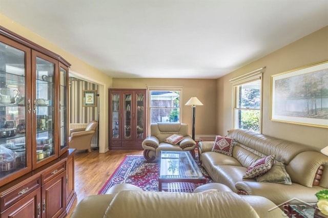 595 Stoneham Rd, Saginaw, MI 48638 - living room featuring light wood-style flooring